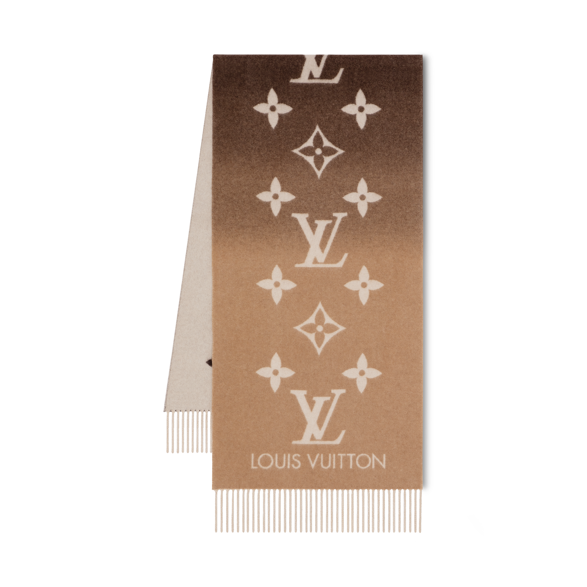 LOUIS VUITTON マフラー・レイキャビック ブラウン LOUIS VUITTONルイ・ヴィトン マフラー・レイキャビック - メルカリ